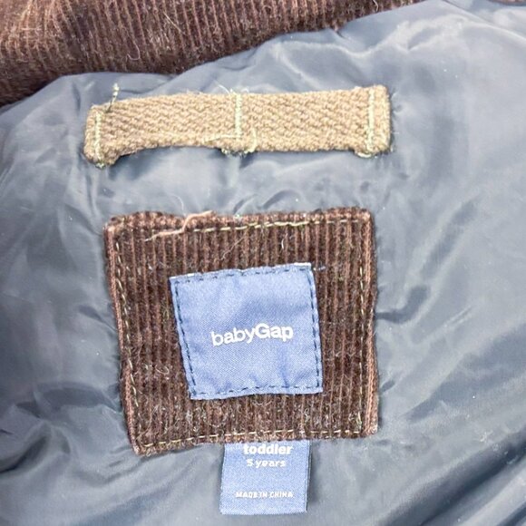 GAP Camo Puffer Vest with Gray Tweed Collar babyGAP - Picture 5 of 12